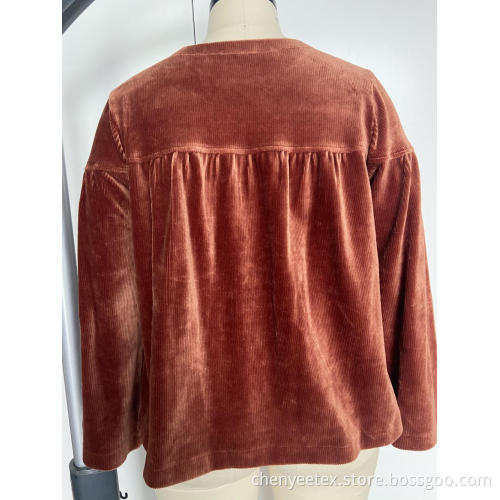 Round neck straight sleeve Shirt